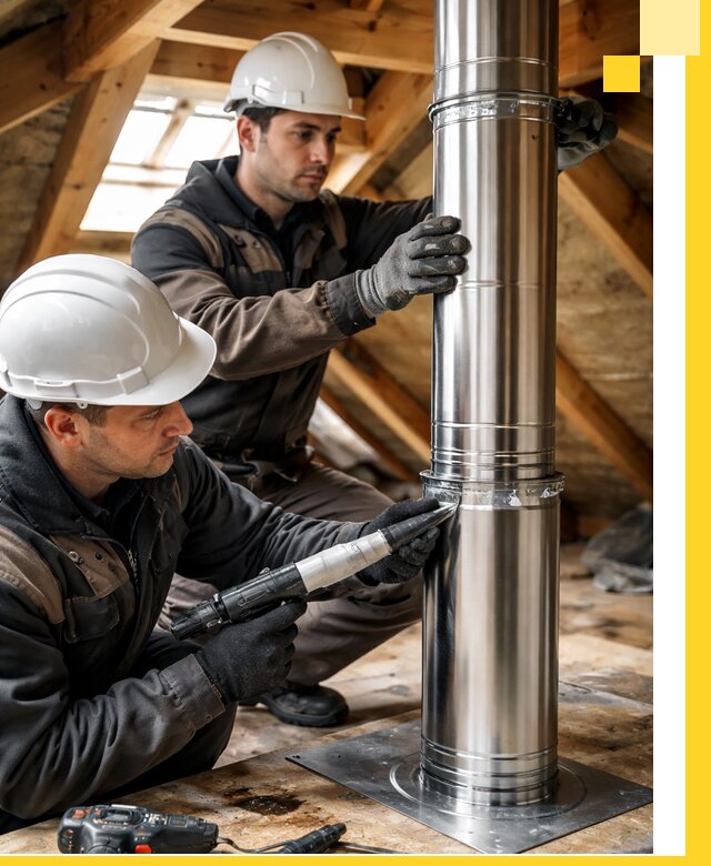 Монтаж дымоходов для каминов в Городце с гарантией качества