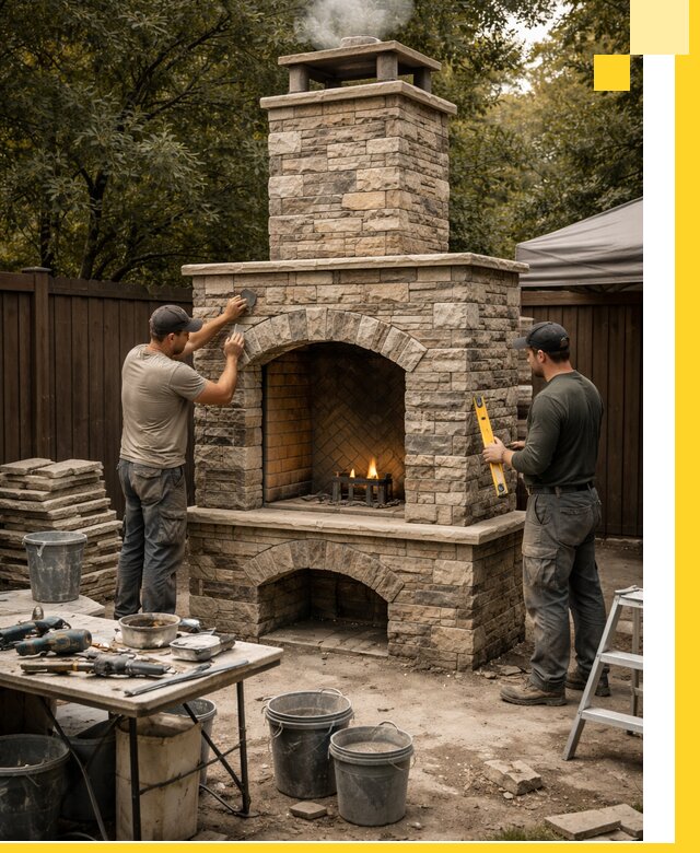 Проектирование и установка уличных каминов в Городце