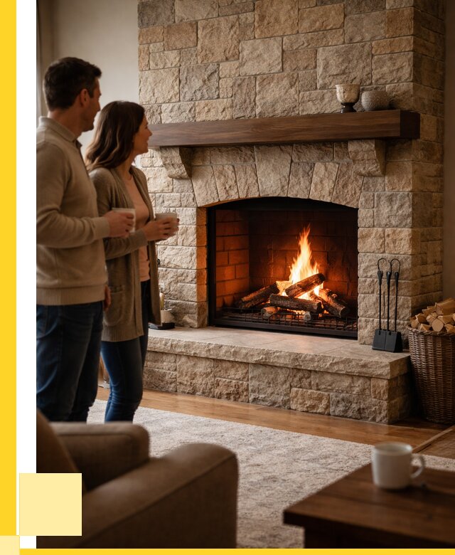 Каменные камины на заказ в Городце от 182214 р. | ЭриданГрд