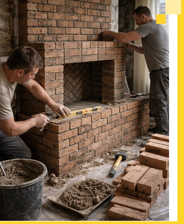 Изготовление и установка кирпичных каминов в Городце