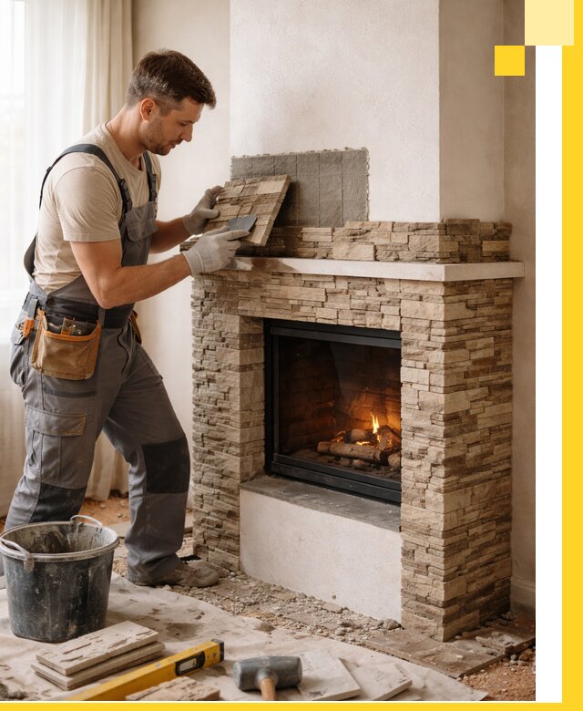 Изготовление и монтаж каминов для дома под ключ в Городце