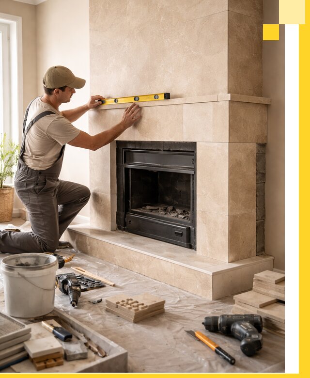 Установка и монтаж каминов в частном доме под ключ в Городце