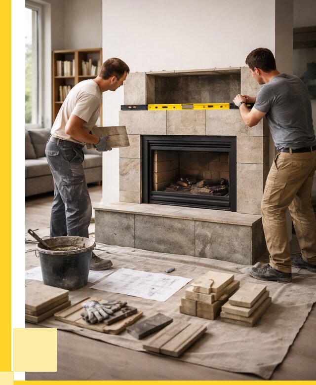 Монтаж каминов и установка в Городце от 45554 р. | ЭриданГрд