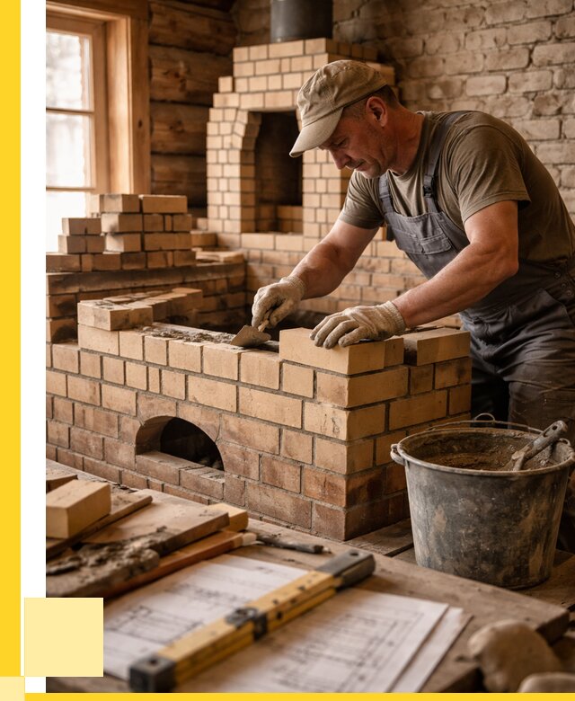 Кладка печей из кирпича в Городце цены от 30369 р. - ЭриданГрд