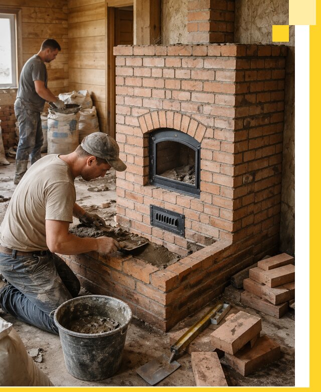 Профессиональное строительство печей в Городце под ключ