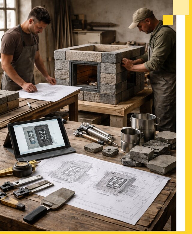 Разработка проектов печей с согласованием и монтажом в Городце