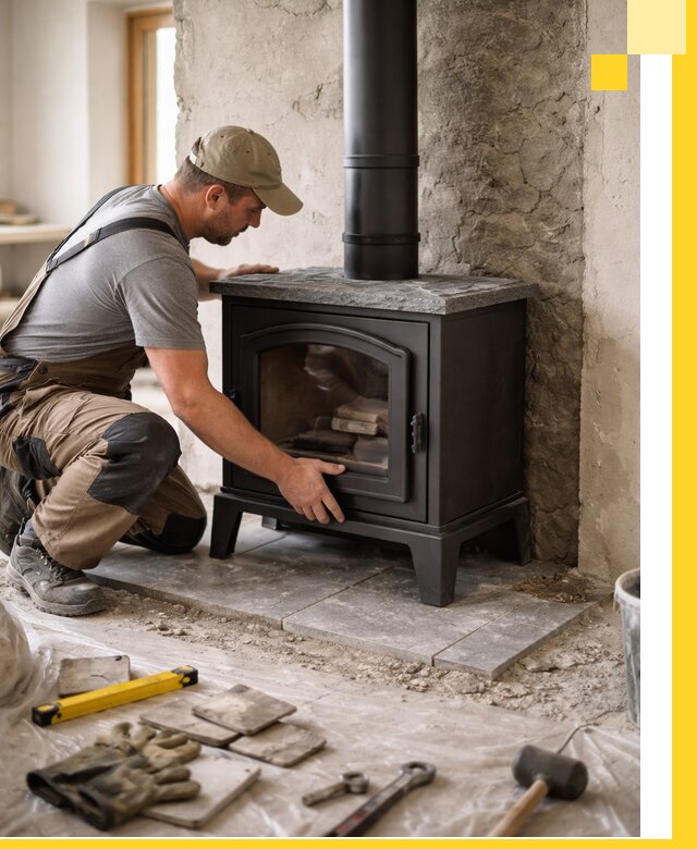 Профессиональный монтаж печей и каминов в Городце под ключ