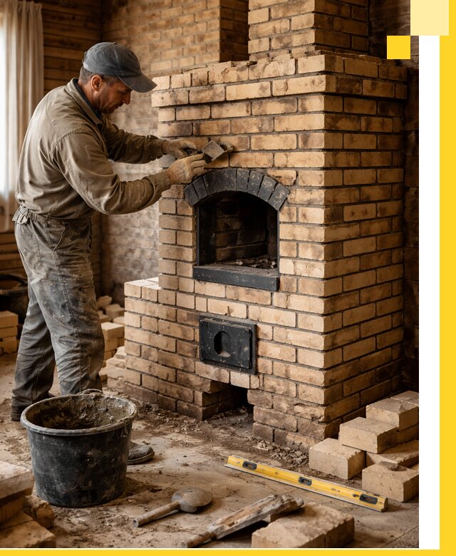 Кирпичные печи под ключ в Городце: проектирование и кладка