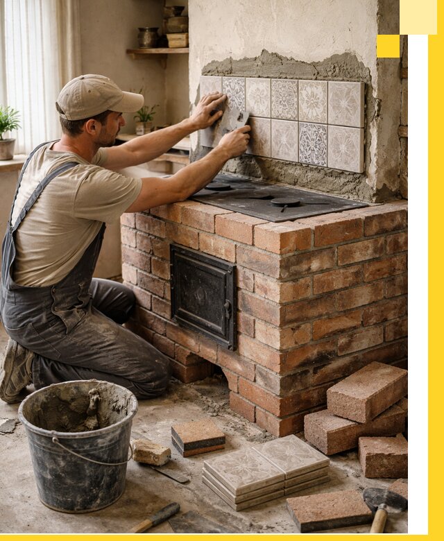 Печи с плитой на заказ монтаж гарантия и сервис в Городце