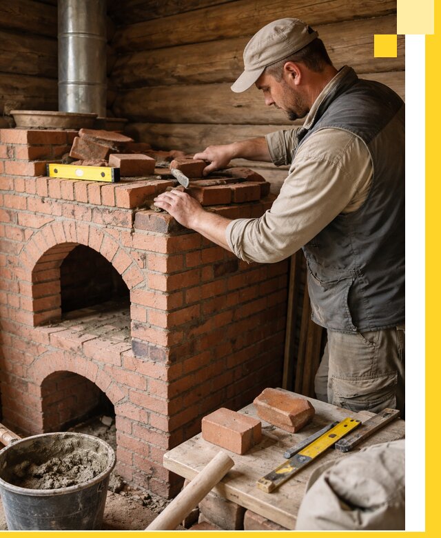 Изготовление и установка русских печей в Городце под ключ