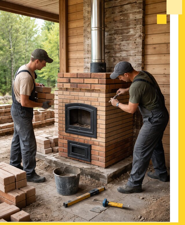 Производство и установка дачных печей под ключ в Городце