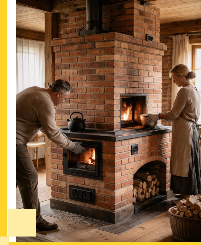 Печи для загородного дома под ключ в Городце от 80984 р. | ЭриданГрд