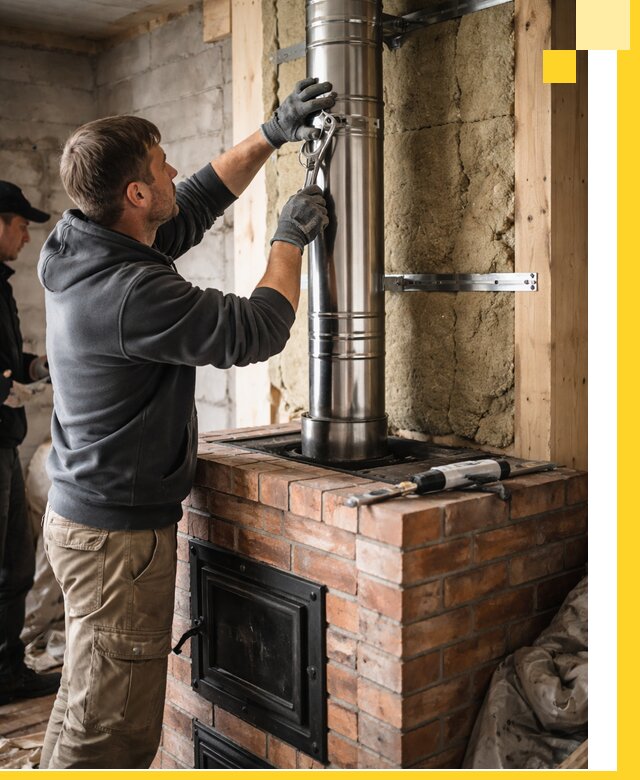 Изготовление и монтаж печей и дымоходов под ключ в Городце