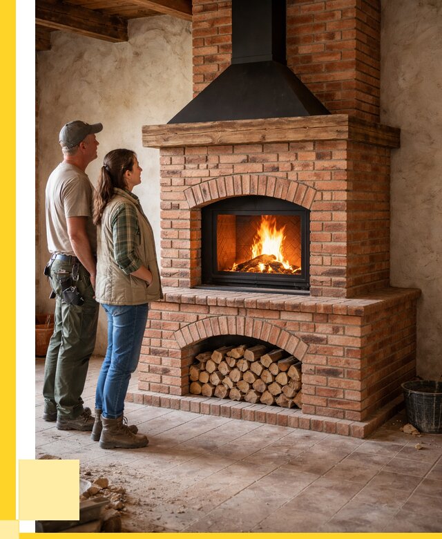 Печи камины из кирпича в Городце от 121476 р. | ЭриданГрд