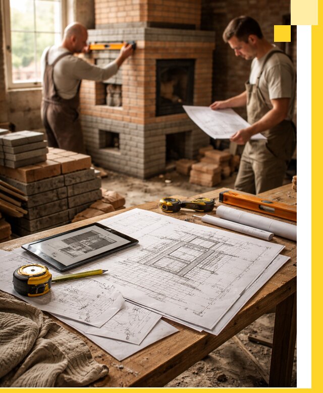 Проекты печей и каминов с индивидуальным дизайном в Городце