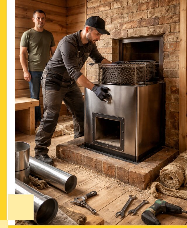 Монтаж банных печей под ключ в Городце от 18221 р., ЭриданГрд