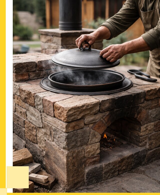 Печи для казана в Городце по цене от 18221 р. | ЭриданГрд