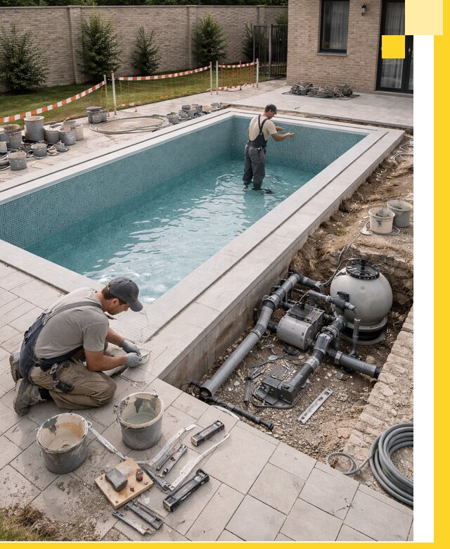 Строительство бассейнов под ключ в Городце: проекты и монтаж