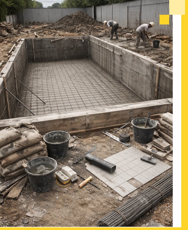 Строительство бассейнов под ключ в Городце, дизайн и монтаж