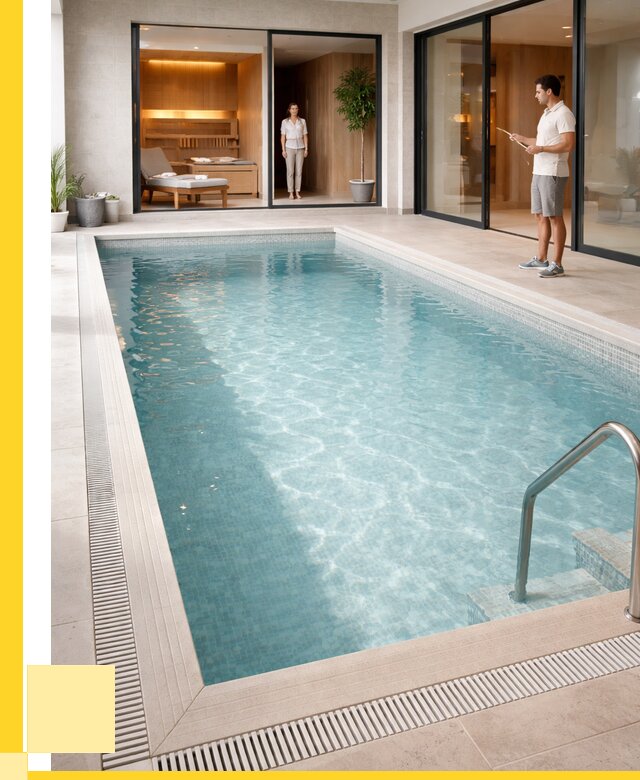 Отделка бассейна пленкой ПВХ в Городце от 3543 р. - ЭриданГрд