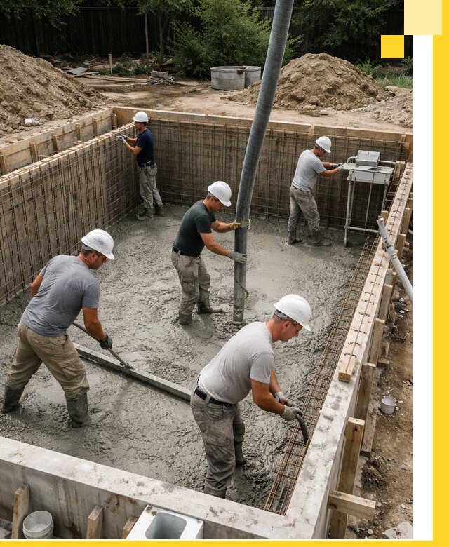 Строительство бетонных бассейнов под ключ в Городце