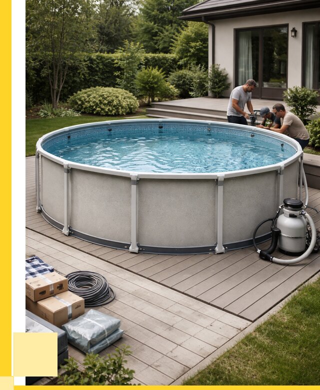 Купить каркасные бассейны в Городце от 45554 р. | ЭриданГрд