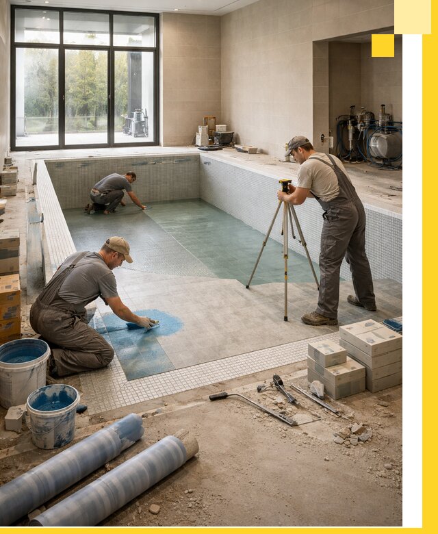 Проект и строительство закрытых бассейнов в Городце под ключ