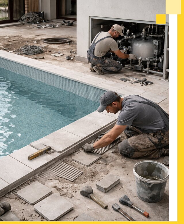 Строительство и монтаж бассейнов в коттедже в Городце