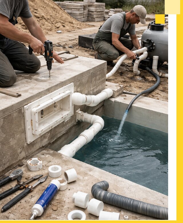 Строительство скиммерных бассейнов под ключ в Городце