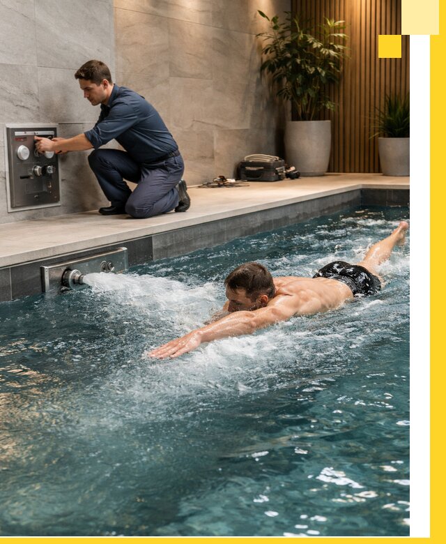 Проектирование и монтаж бассейнов с противотоком в Городце