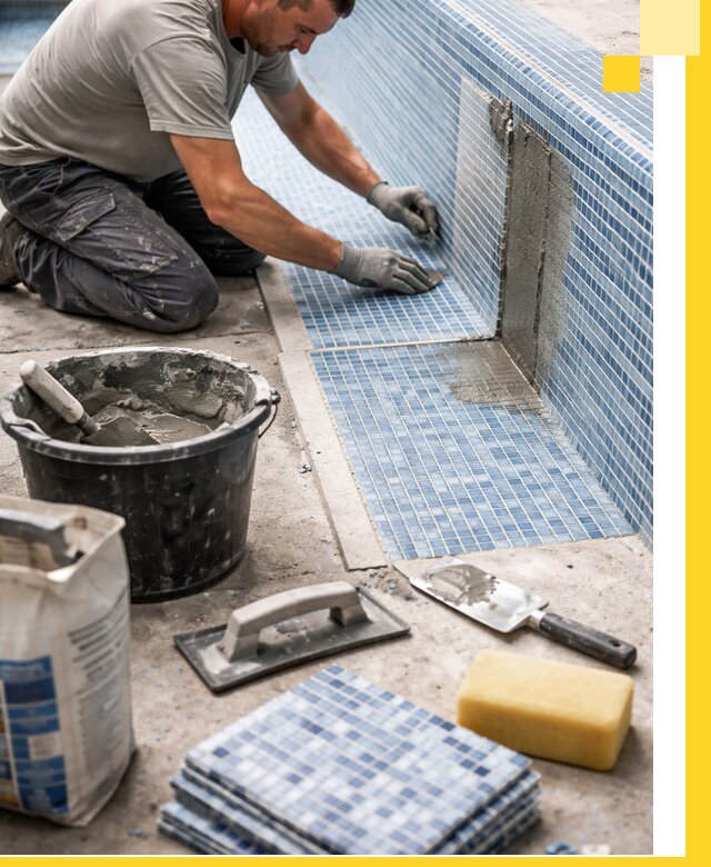 Укладка и ремонт мозаики для бассейнов под ключ в Городце