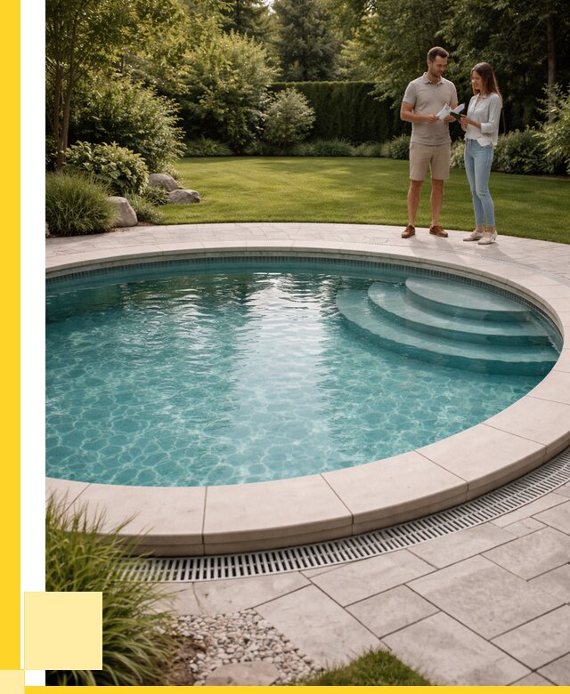 Круглые каркасные бассейны купить в Городце от 253075 р. | ЭриданГрд