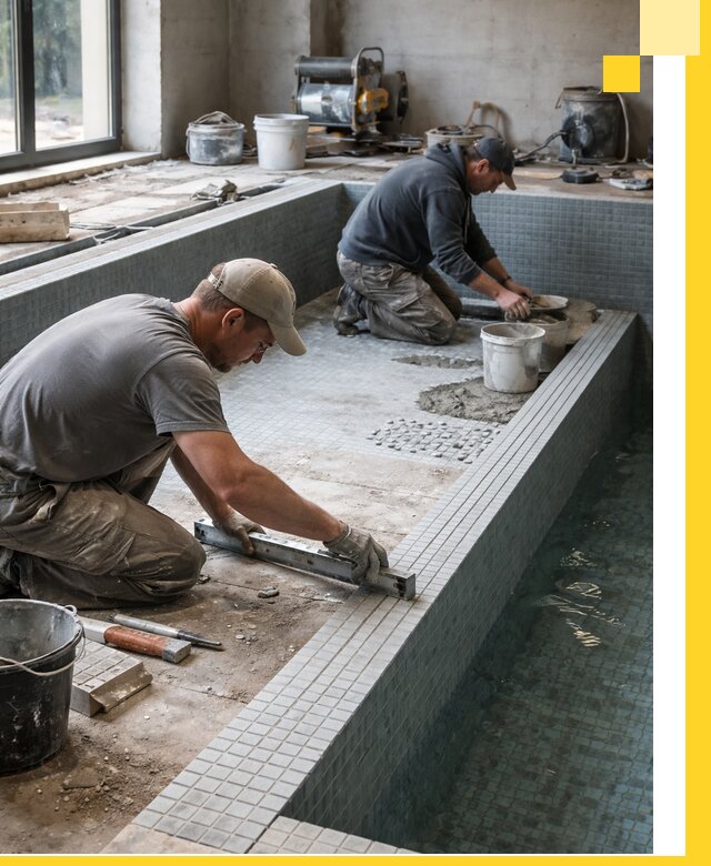 Строительство бассейна в частном доме в Городце под ключ