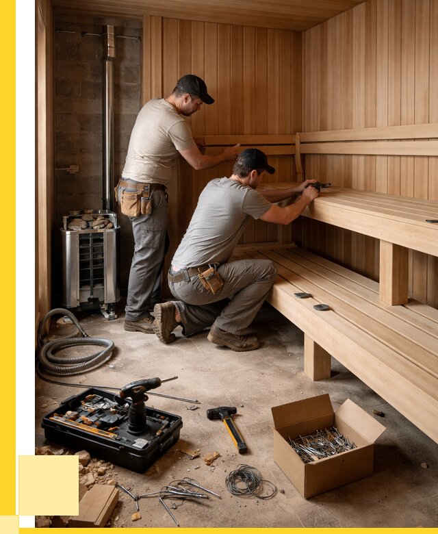 Монтаж саун под ключ в Городце от 121476 р. | ЭриданГрд
