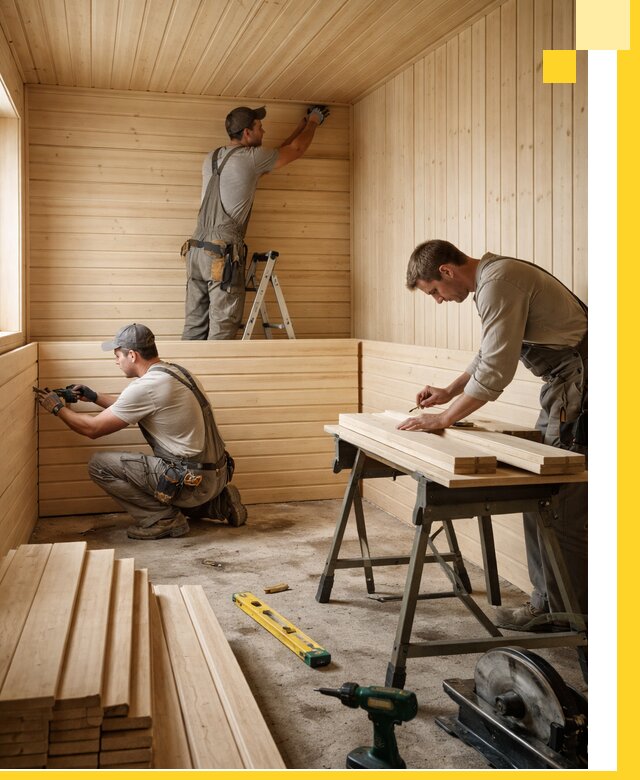 Обшивка саун в Городце из натуральной древесины под ключ