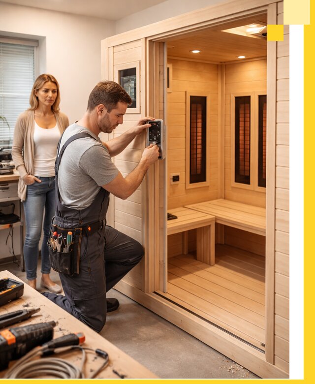 Инфракрасные сауны под ключ в Городце продажа и установка