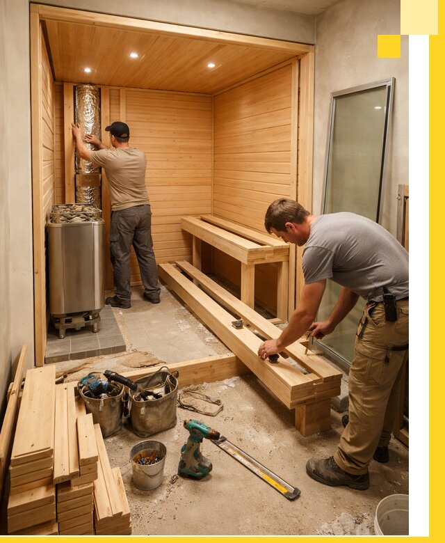 Проектирование и установка домашних саун под ключ в Городце