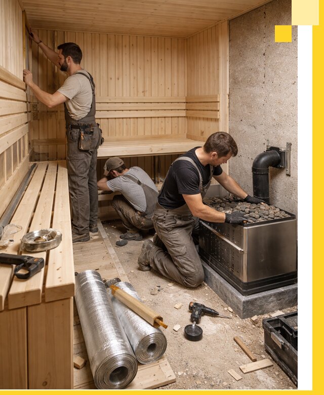 Индивидуальные сауны на заказ в Городце под ключ, проект и монтаж