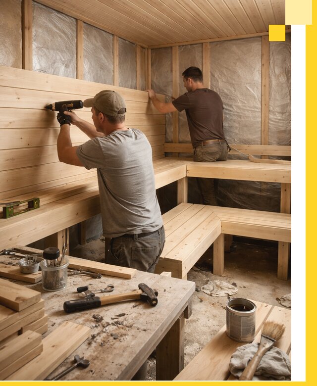 Профессиональная отделка бань и саун под ключ в Городце