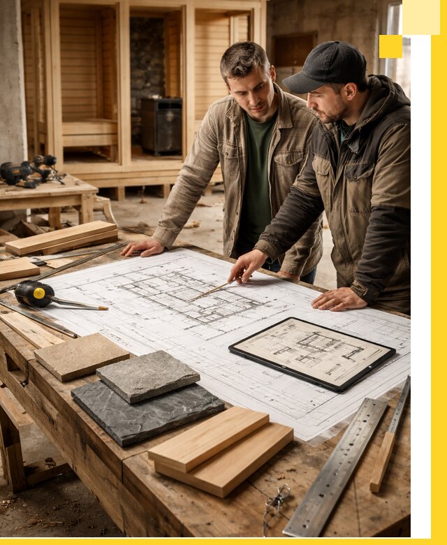 Проекты бань под ключ и планы строительства в Городце