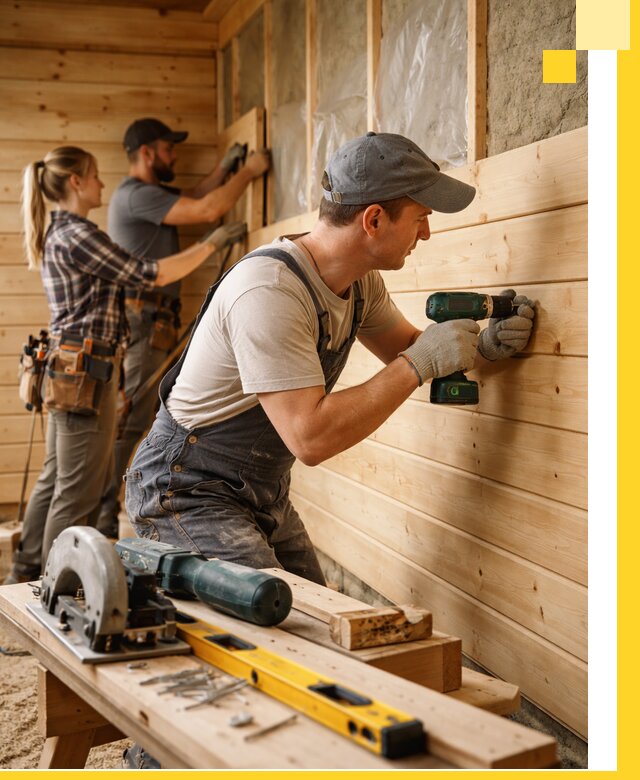 Обшивка бань под ключ в Городце: отделка стен и потолков