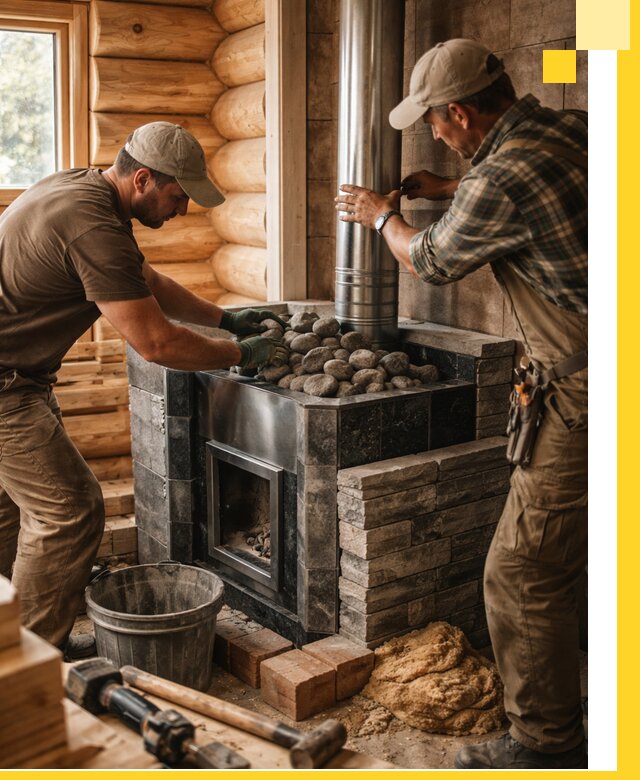 Строительство и отделка русских бань под ключ в Городце