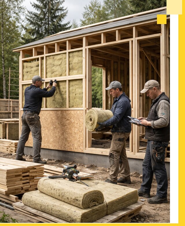 Проектирование и строительство каркасных бань в Городце под ключ