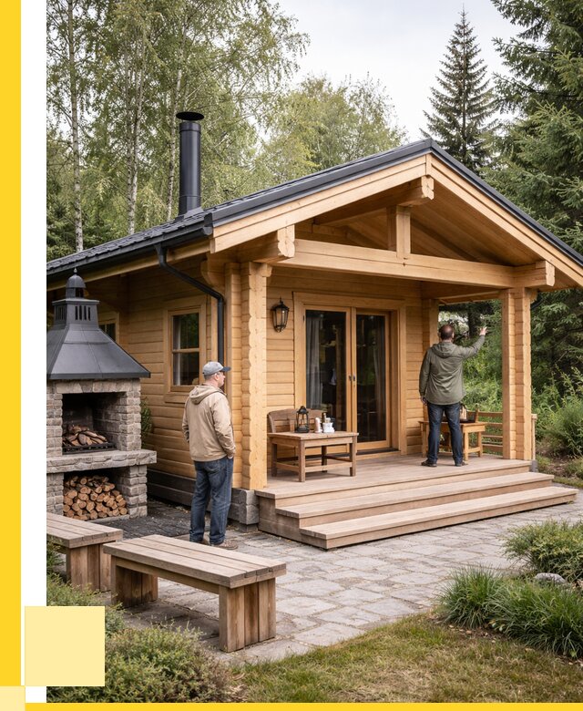 Деревянные бани под ключ в Городце от 455535 р. | ЭриданГрд