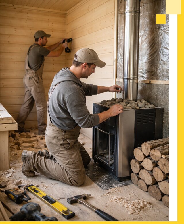 Строительство деревянных бань под ключ в Городце проекты и монтаж