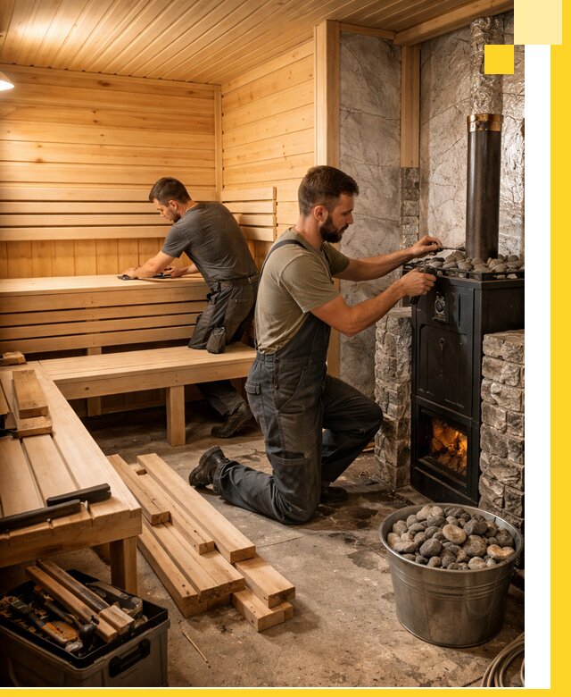 Дизайн и строительство интерьеров бань под ключ в Городце