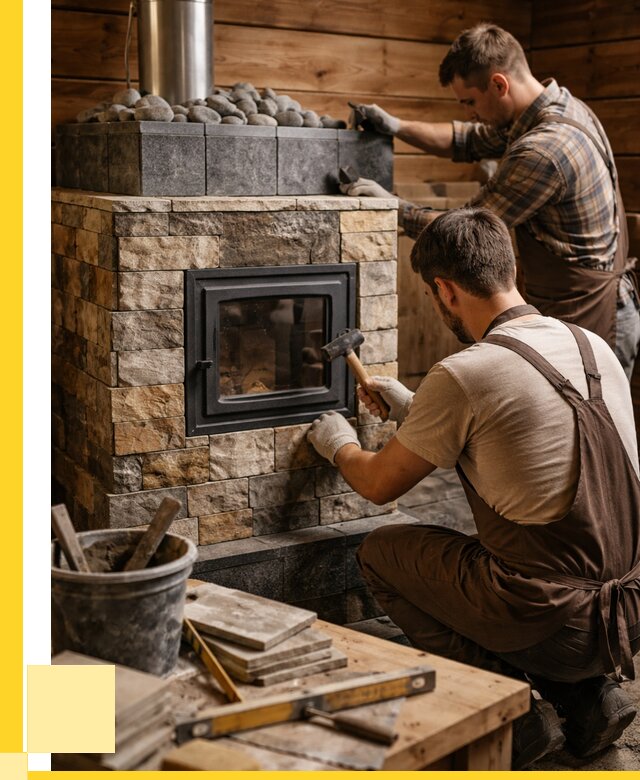 Облицовка банной печи в Городце от 15185 р. | ЭриданГрд