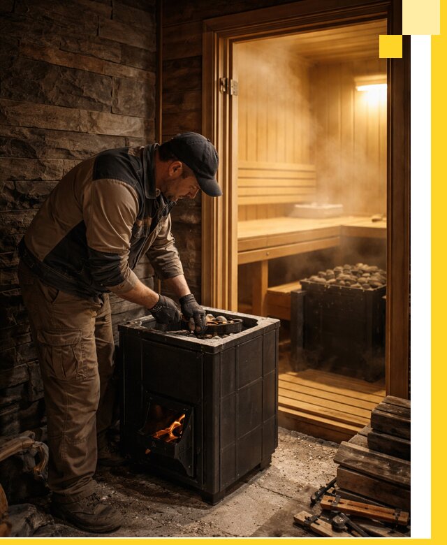 Строительство бани с сауной под ключ в Городце от проекта до сдачи