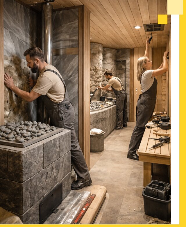 Строительство бань и SPA процедур в Городце под ключ и отделкой