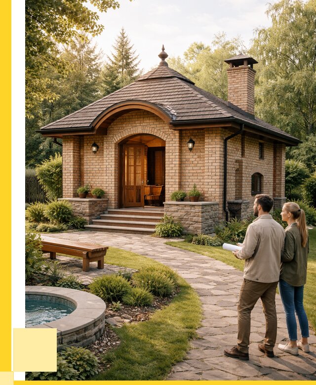 Проект кирпичной бани в Городце от 30369 р. | ЭриданГрд